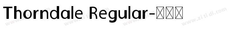 Thorndale Regular字体转换